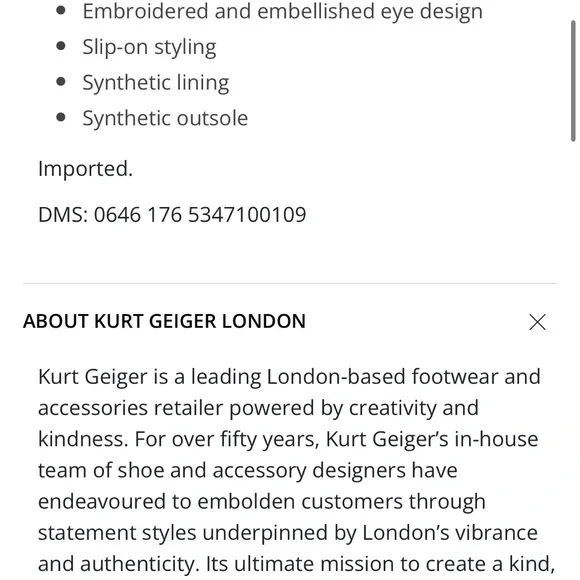 Kurt Geiger brand new in box size 10. Runs small. - Picture 2 of 2